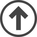 Arrow Circle Up O SVG Icon